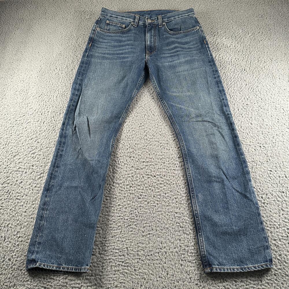 Brock Collection Japanese Selvedge Straight Jeans Womens 4 Blue High Rise USA